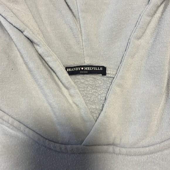 BRANDY MELLVILLE Light blue cropped sweater - Picture 2 of 3